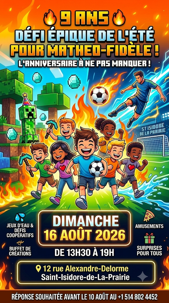 Flyer Anniversaire Mathéo-Fidèle